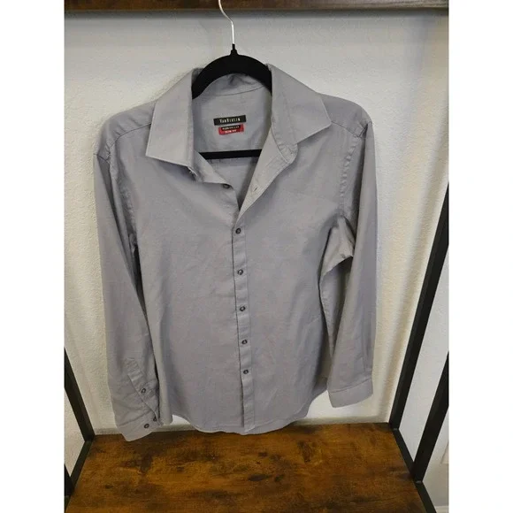Van Heusen | Shirts | Van Heusen Flex Collar Slim Fit Wrinkle Free Dress  Shirt 5 12 | Poshmark